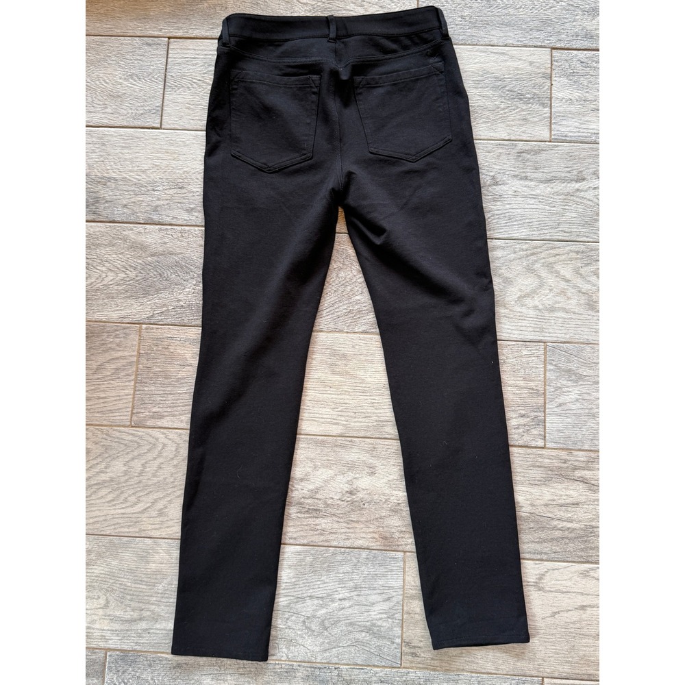 Eddie Bauer Slim Straight Pants Womens 6 Black 5-Pocket Stretch Hiking Travex - Picture 3 of 12